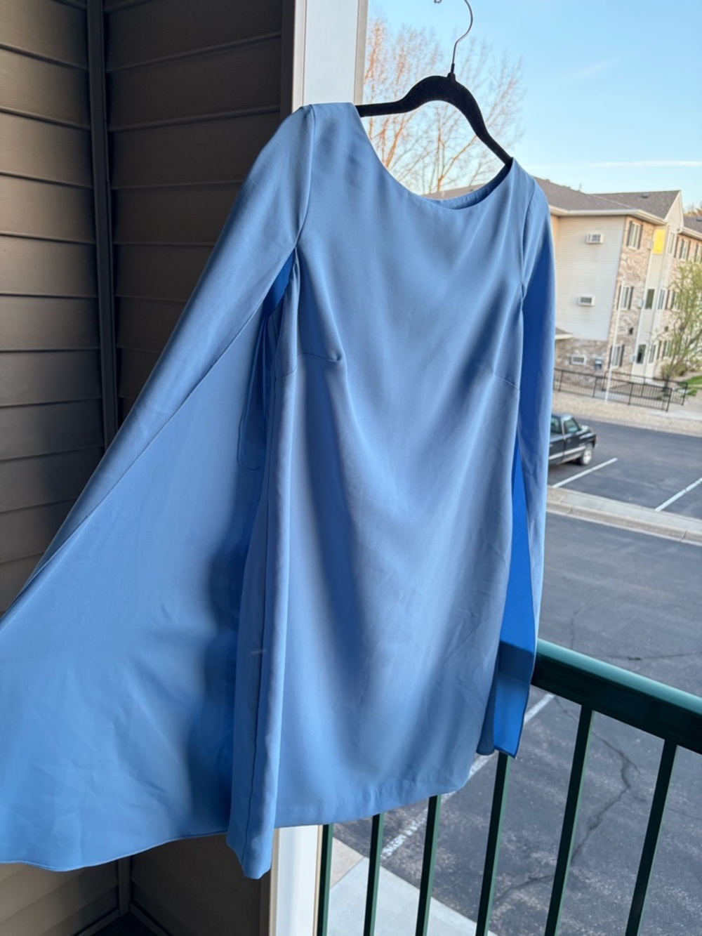 🆕✨ Lauren Ralph Lauren Blue Mini Dress Elegant Cocktail Party Bridal Size 6 - Picture 6 of 17